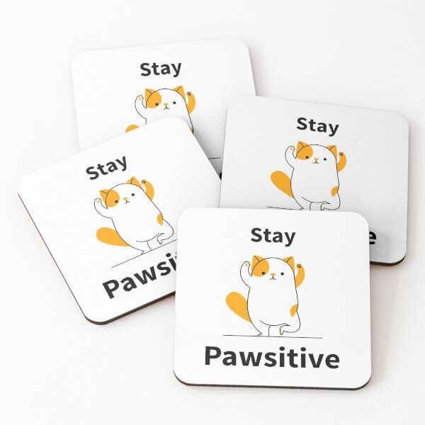Item preview, cat Postivity designed and sold by Saige kesl.