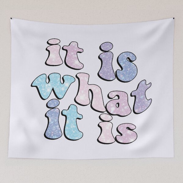 Item preview, it is what it is - purple and blue designed and sold by gwynethc.