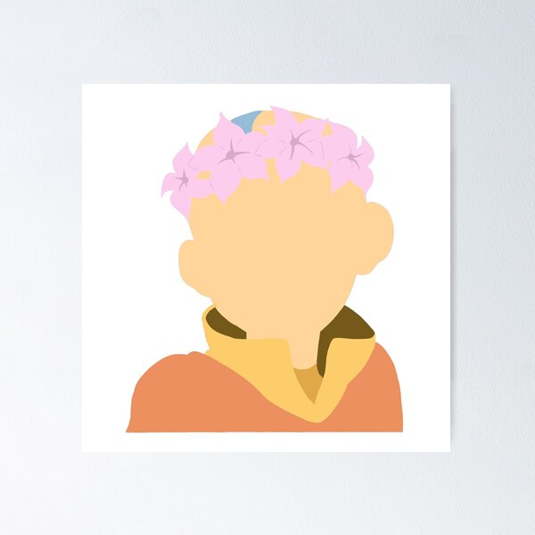 Item preview, Flowercrown Aang designed and sold by StickerDoodler.