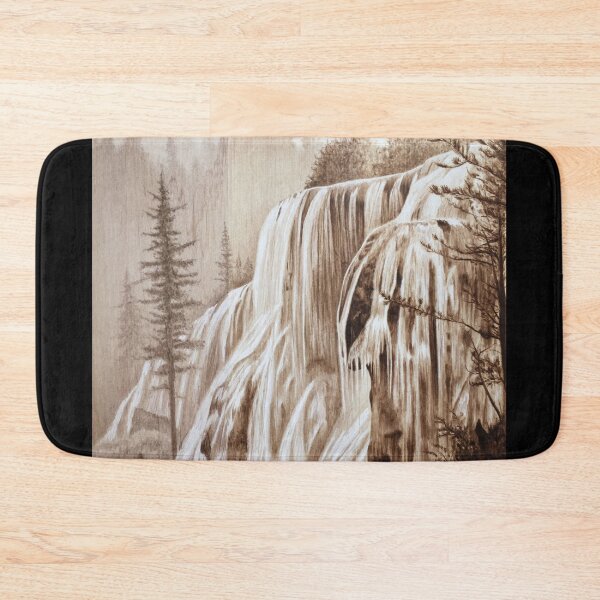 Item preview, Waterfall woodburning art by Minisa Robinson designed and sold by MinisaRobinson.