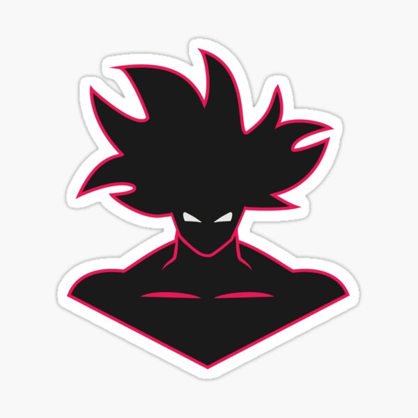 Goku face illustration Sticker