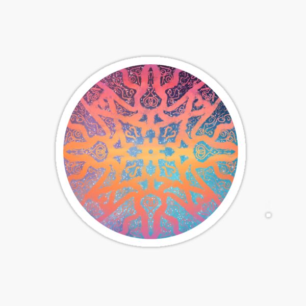 Sunrise Galaxy Mandala Sticker