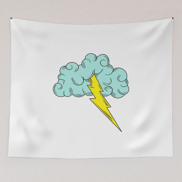 Item preview, Nube de relámpagos Arte digital (colección blanca) designed and sold by The Athletic  Mindset.