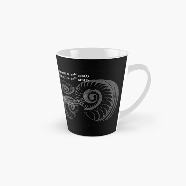 Spiral Shell with Math (white) Tall Mug
