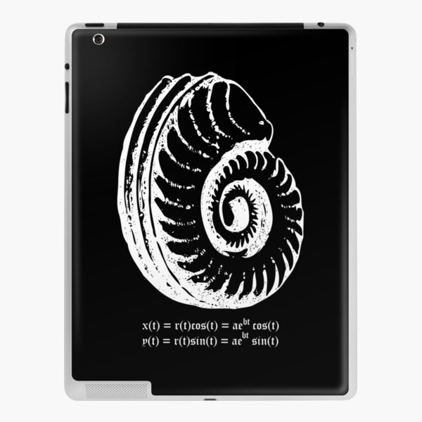 Spiral Shell with Math (white) iPad Skin