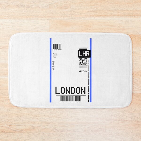 Item preview, LONDON PLANE TICKET AIRPORT TAG designed and sold by Glossypop.