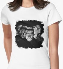 Classic Monsters Black & White POP! Women's Fitted T-Shirt