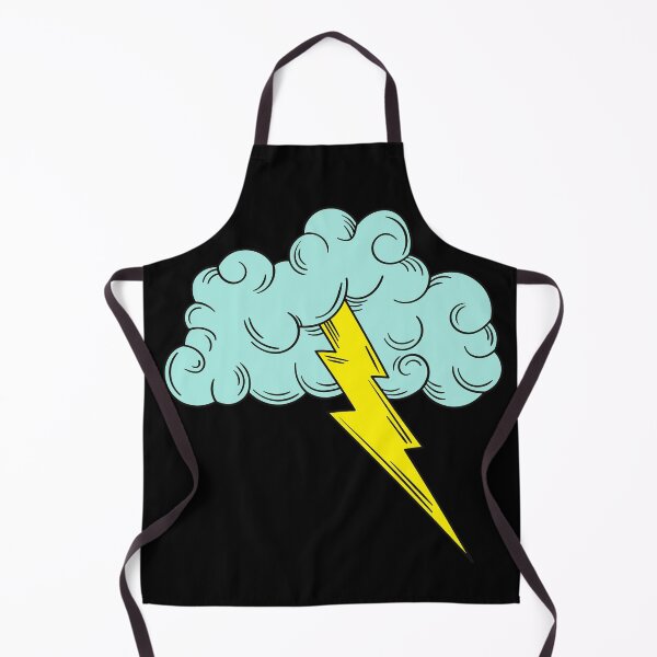Item preview, Lighting Bolt Cloud Digital Art (Black Collection) designed and sold by The Athletic Mindset.