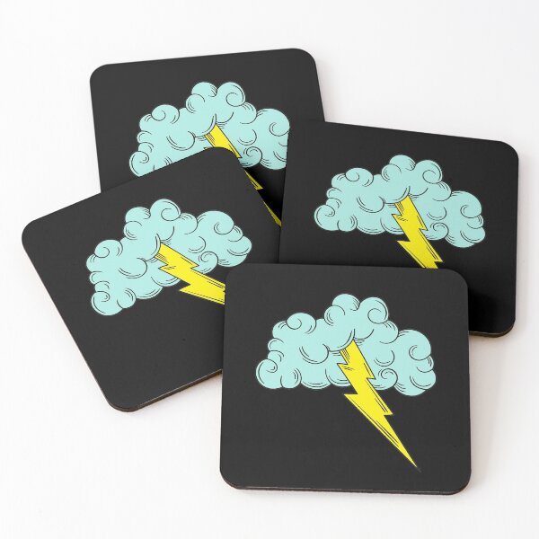 Item preview,  Lighting Bolt Cloud Digital Art (Black Collection) designed and sold by The Athletic  Mindset.