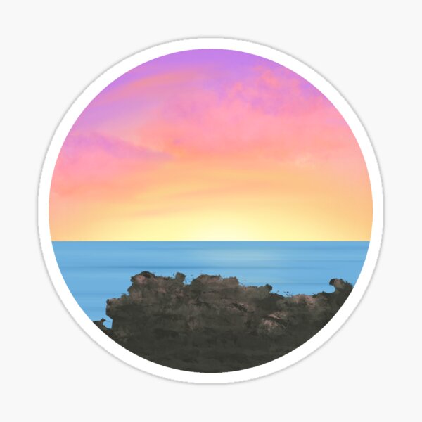 Beach Sunset Sticker