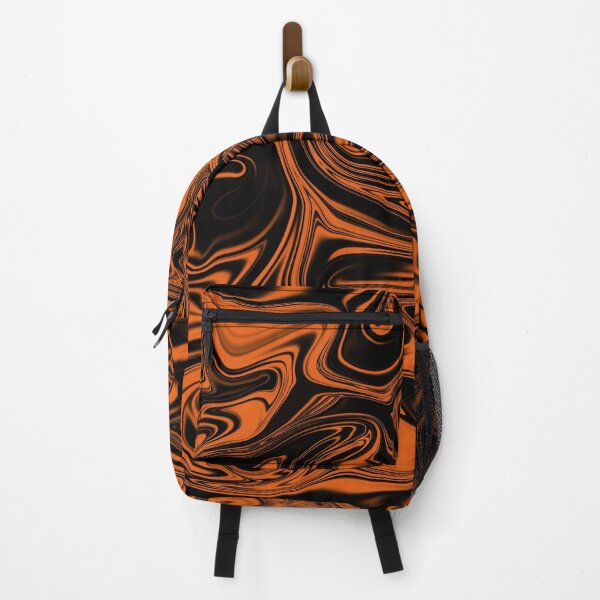 Item preview, Orange and Black Swirl Paint Pattern Design designed and sold by parallessmerch.