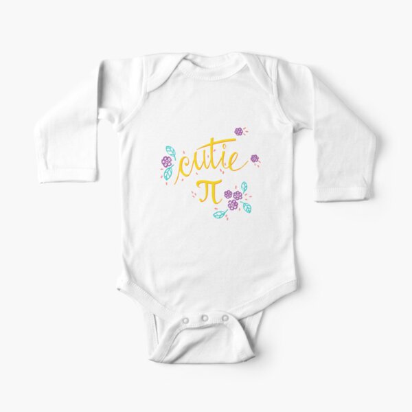 Cutie Pi (Pink) Long Sleeve Baby One-Piece