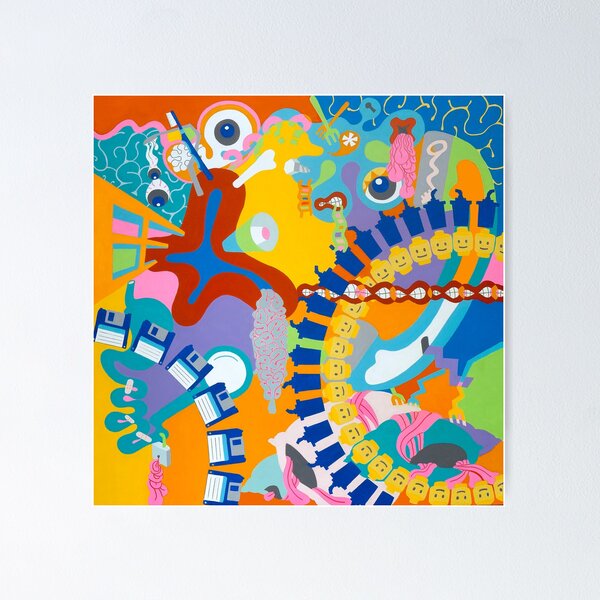 Item preview, Pop Art Mind Map designed and sold by Artwitted Store.