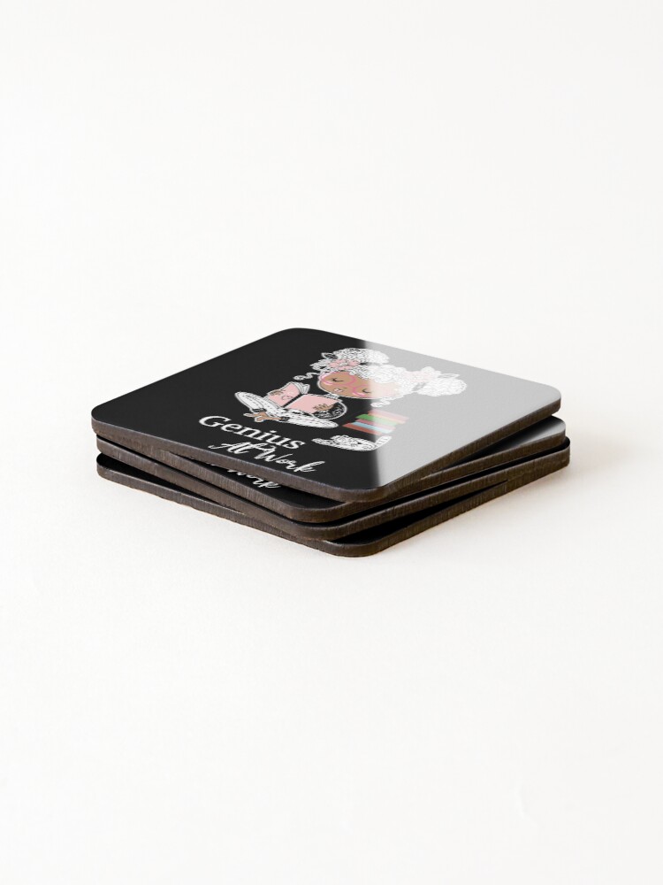 Thumbnail 4 of 5, Coasters (Set of 4), Genius At Work designed and sold by ColorfulMystic.