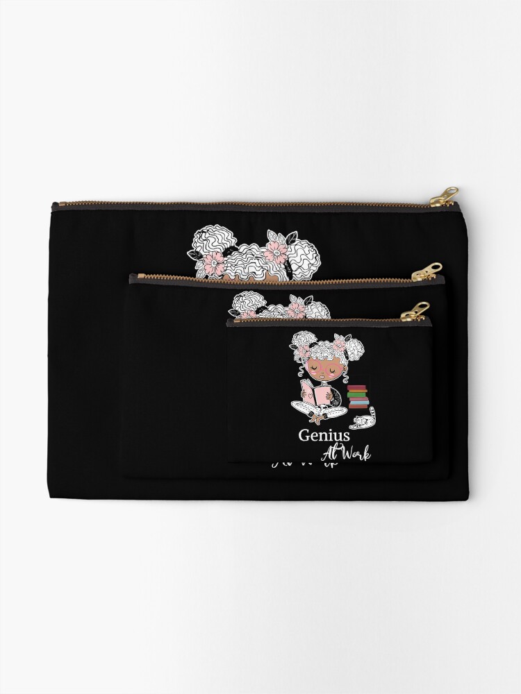 Thumbnail 2 of 4, Zipper Pouch, Genius At Work designed and sold by ColorfulMystic.