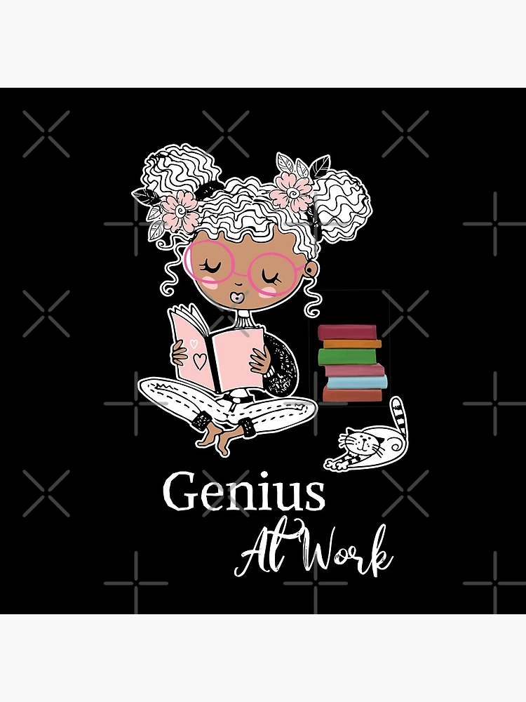 Thumbnail 4 of 4, Clock, Genius At Work designed and sold by ColorfulMystic.