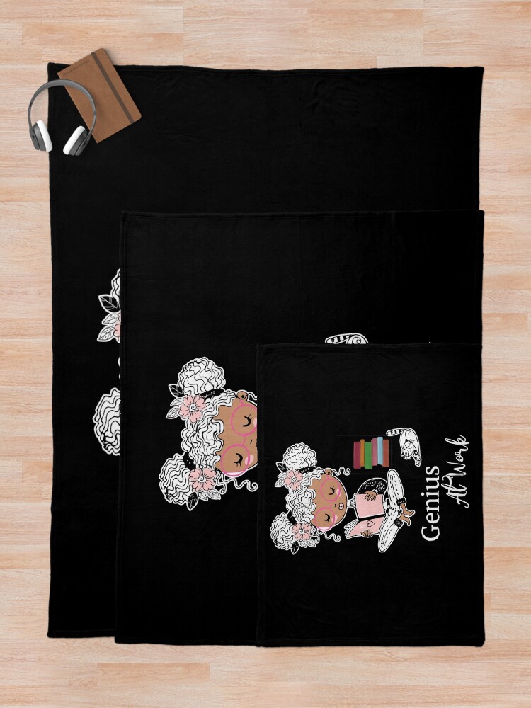 Thumbnail 5 of 6, Throw Blanket, Genius At Work designed and sold by ColorfulMystic.