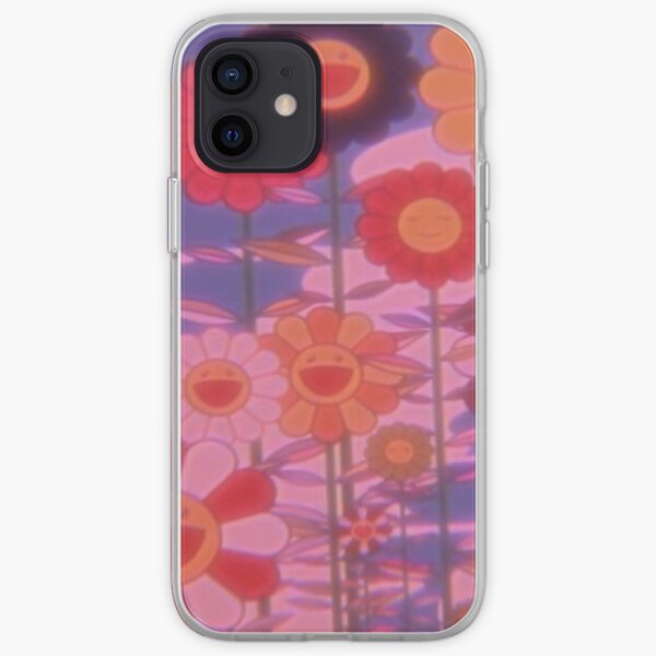 indie happy flowers trippy Coque souple iPhone