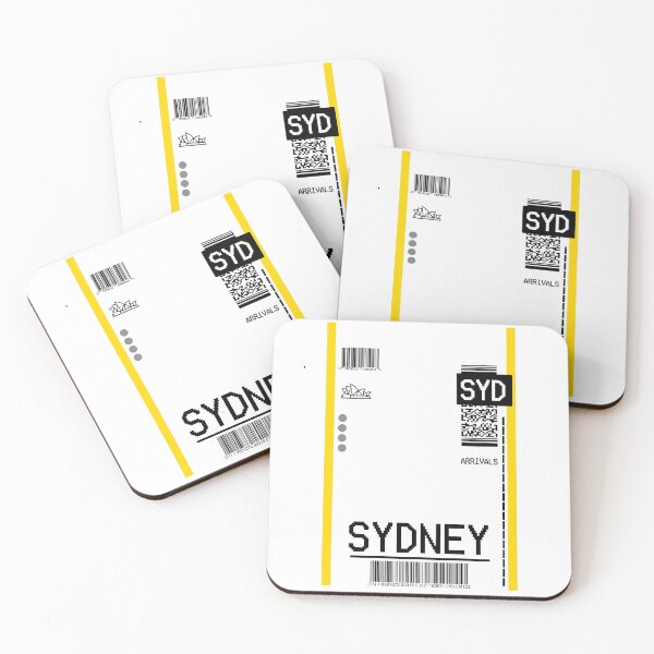 Item preview, SYDNEY PLANE TICKET AIRPORT TAG designed and sold by Glossypop.