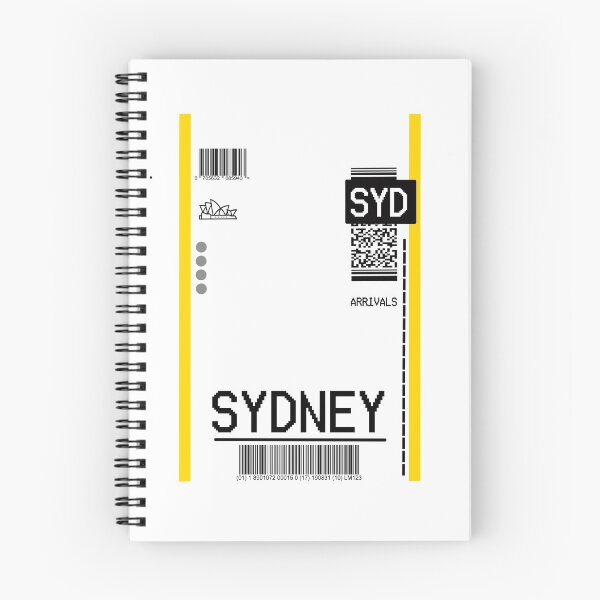 Item preview, SYDNEY PLANE TICKET AIRPORT TAG designed and sold by Glossypop.