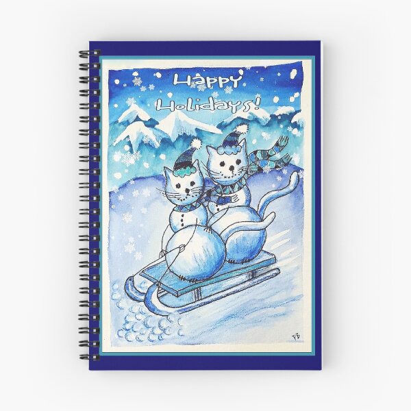 Item preview, Christmas Card 2020 Sledding designed and sold by PaniaBrown.