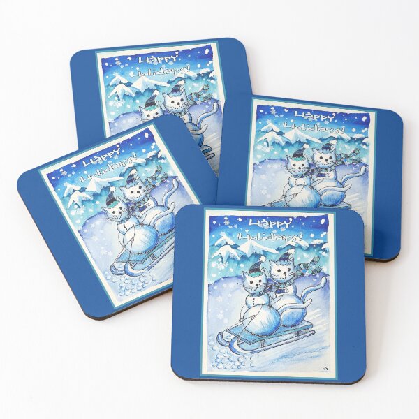 Item preview, Christmas Card 2020 Sledding designed and sold by PaniaBrown.