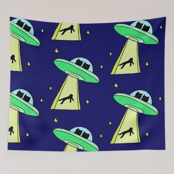 Item preview, cat alien abduction designed and sold by alisadesigns.