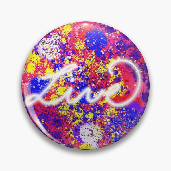 Item preview, Pink, Blue, Purple, and Yellow Bright Happy Colorful Live Digital Painting Design  designed and sold by Stephanie Janae Schork.