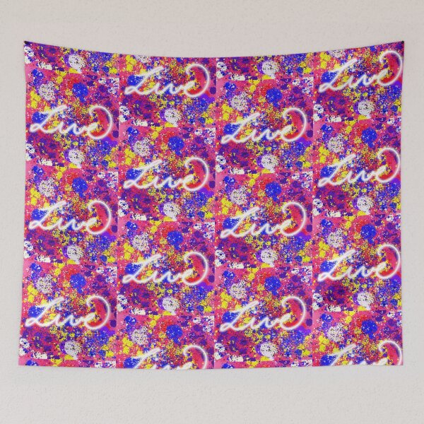 Item preview, Pink, Blue, Purple, and Yellow Bright Happy Colorful Live Digital Painting Design  designed and sold by Stephanie Janae Schork.