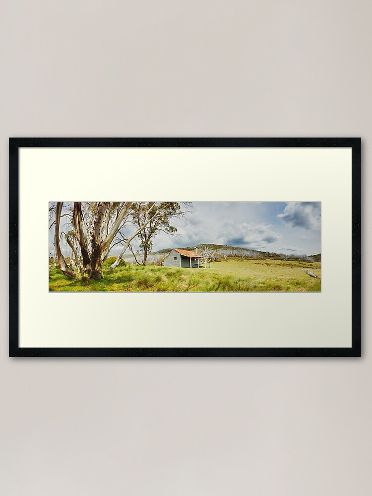 Thumbnail 2 of 7, Framed Art Print, Bradleys & O'Briens Hut, Kosciuszko, New South Wales, Australia designed and sold by Michael Boniwell.