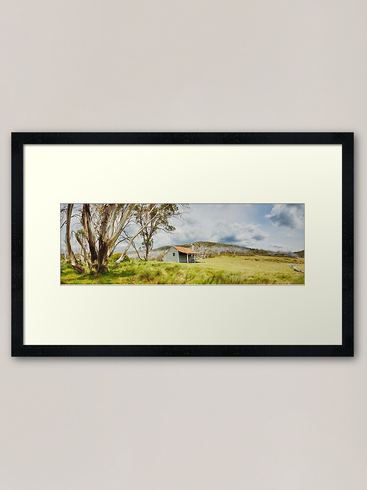 Thumbnail 1 of 7, Framed Art Print, Bradleys & O'Briens Hut, Kosciuszko, New South Wales, Australia designed and sold by Chockstone.