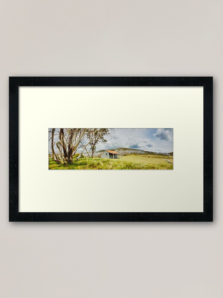 Alternate view of Bradleys & O'Briens Hut, Kosciuszko, New South Wales, Australia Framed Art Print