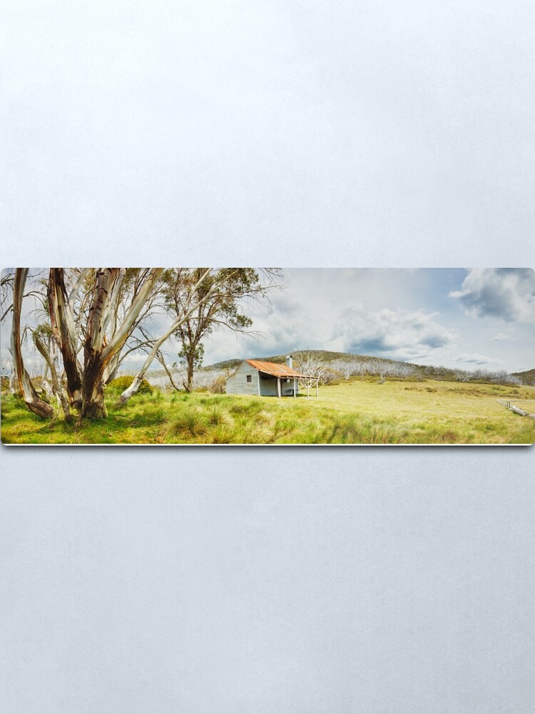 Alternate view of Bradleys & O'Briens Hut, Kosciuszko, New South Wales, Australia Metal Print