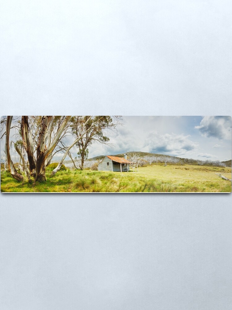 Alternate view of Bradleys & O'Briens Hut, Kosciuszko, New South Wales, Australia Metal Print