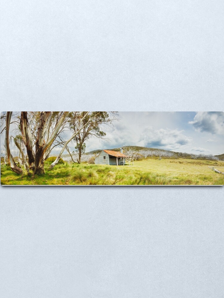 Alternate view of Bradleys & O'Briens Hut, Kosciuszko, New South Wales, Australia Metal Print
