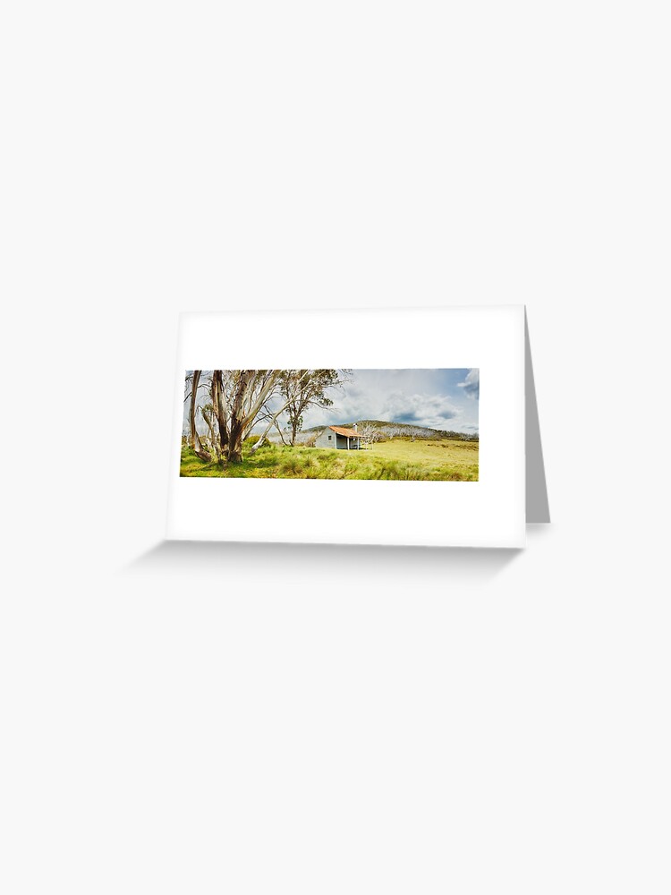 Thumbnail 1 of 2, Greeting Card, Bradleys & O'Briens Hut, Kosciuszko, New South Wales, Australia designed and sold by Chockstone.