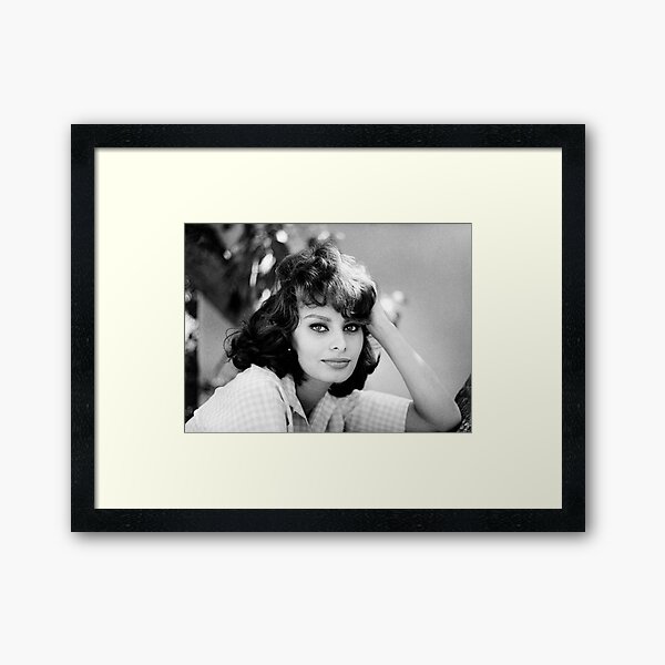 Sophia Loren young Framed Art Print