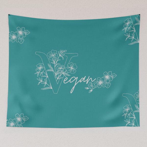 Item preview, Vegan White Floral designed and sold by Craftysaurus.