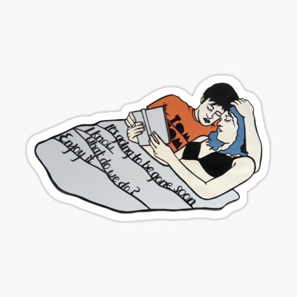 Eternal Sunshine of the Spotless Mind Jim Carrey Kate Winslet Drawing Sticker