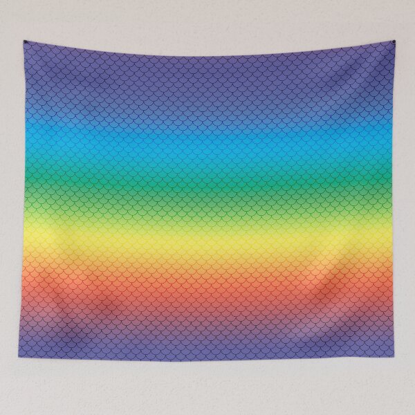 Item preview, Rainbow Gradient Mermaid Scales Subtle designed and sold by grinningskull.