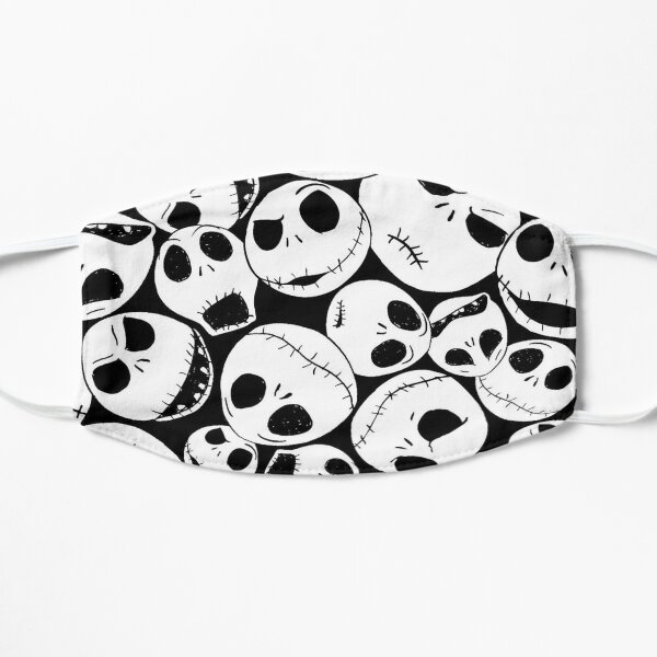 skull pattern halloween mask Flat Mask