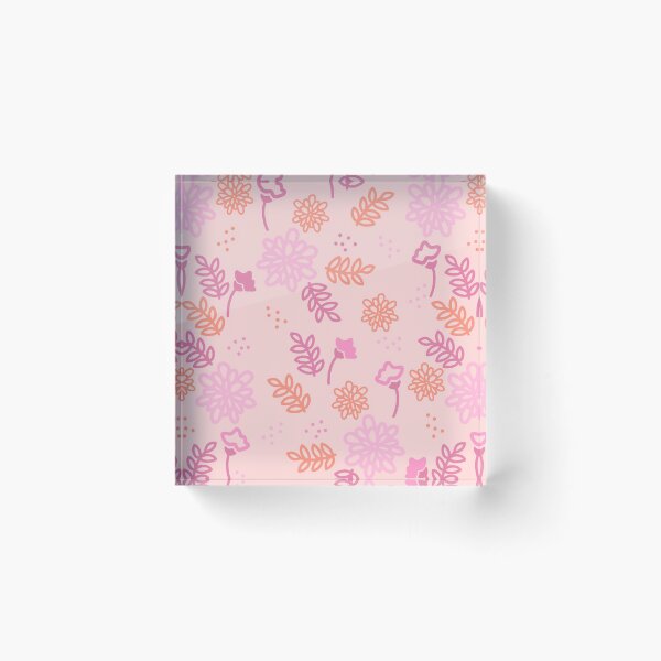 Item preview, Pink & Orange Flower Pattern designed and sold by moxsto.