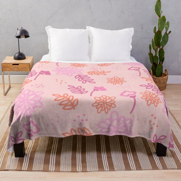 Item preview, Pink & Orange Flower Pattern designed and sold by moxsto.