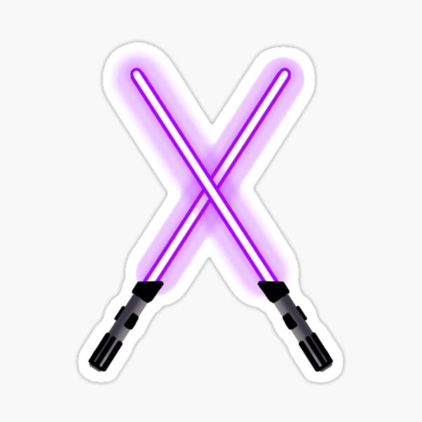 Item preview, Purple Intersecting Lightsabers designed and sold by Kerrino.