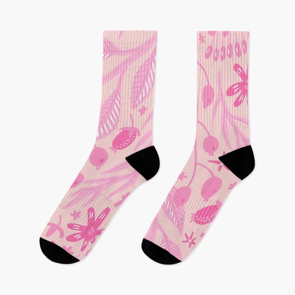 Item preview, Pink Flower & Leaves Pattern designed and sold by moxsto.