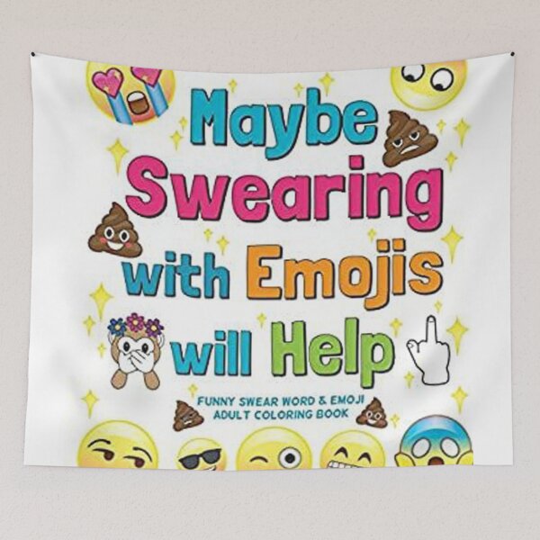 Item preview, Maybe Swearing With Emojis Will Help G-T-shirt designed and sold by FunnyDio.