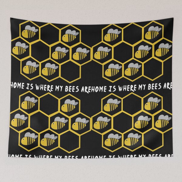 Item preview, Home is where my bees are designed and sold by CareShare Design.