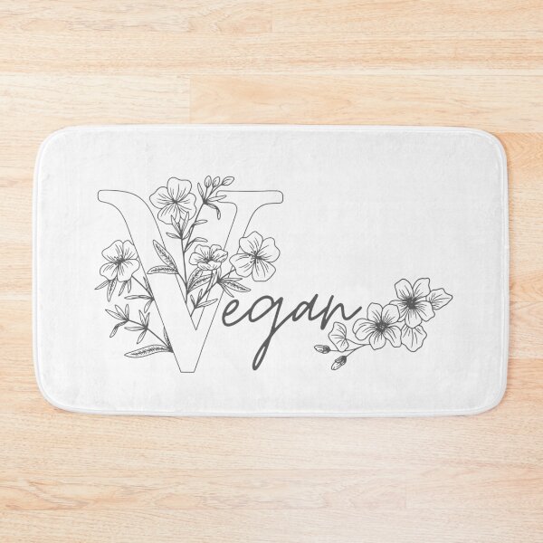 Item preview, Vegan with Floral Accents  designed and sold by Craftysaurus.