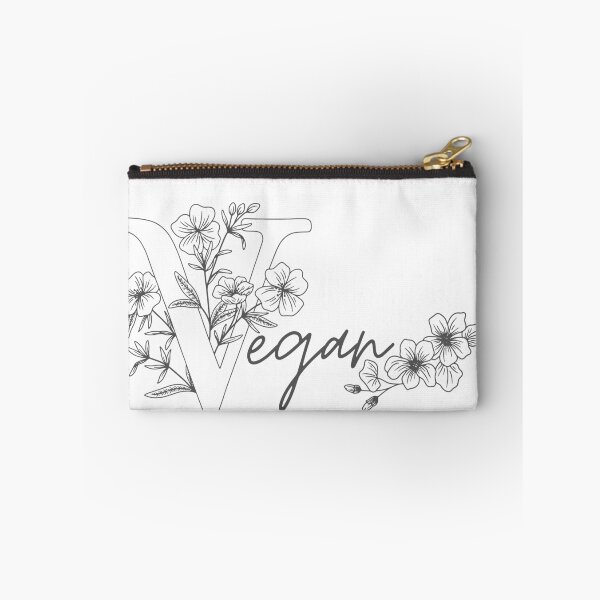 Item preview, Vegan with Floral Accents  designed and sold by Craftysaurus.