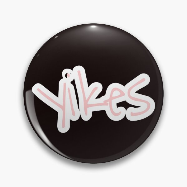 Item preview, Yikes pink  designed and sold by stickersrelate.
